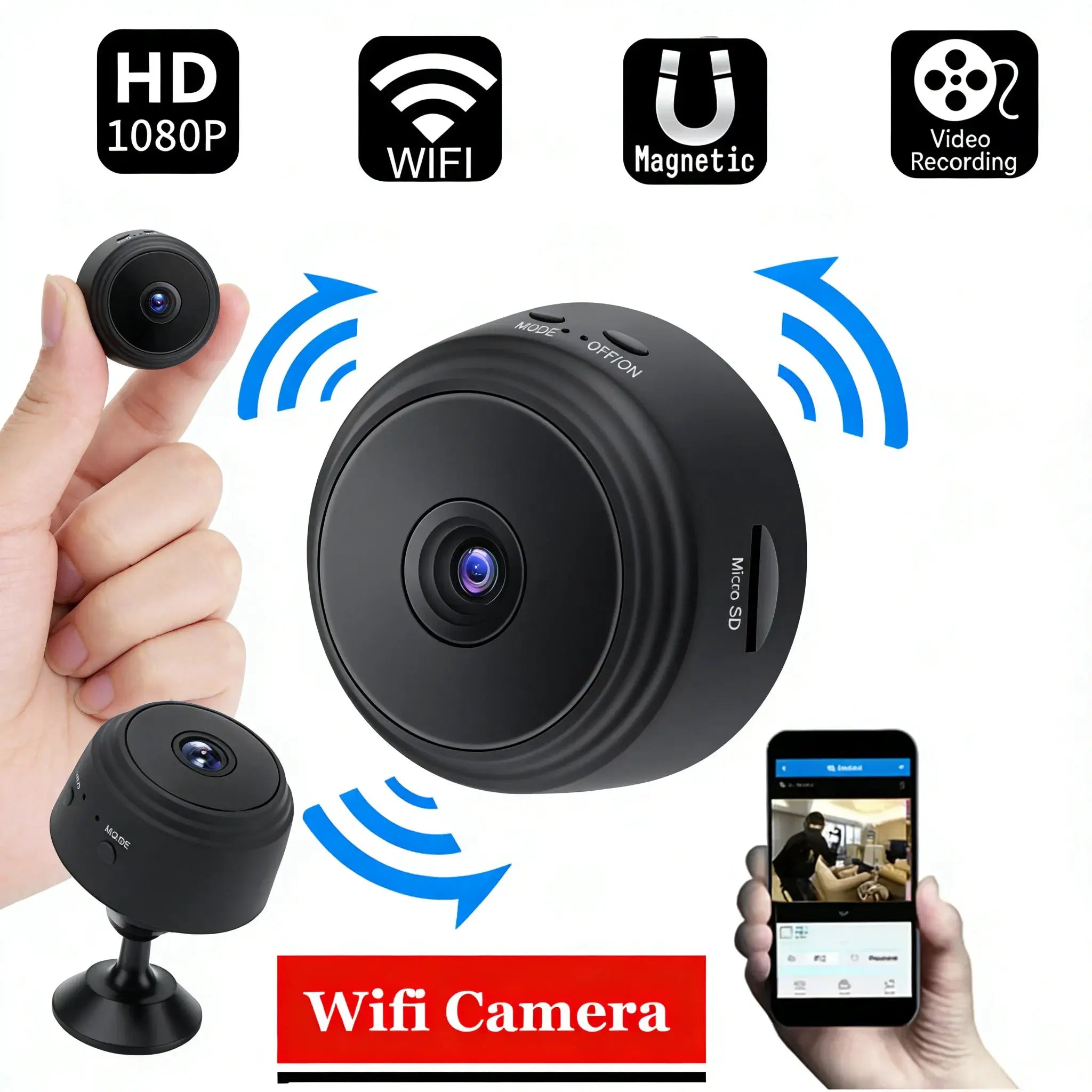 A9 Mini WiFi Camera For Wireless Monitoring And Home Security Remote Surveillance Camcorder For Smart Home