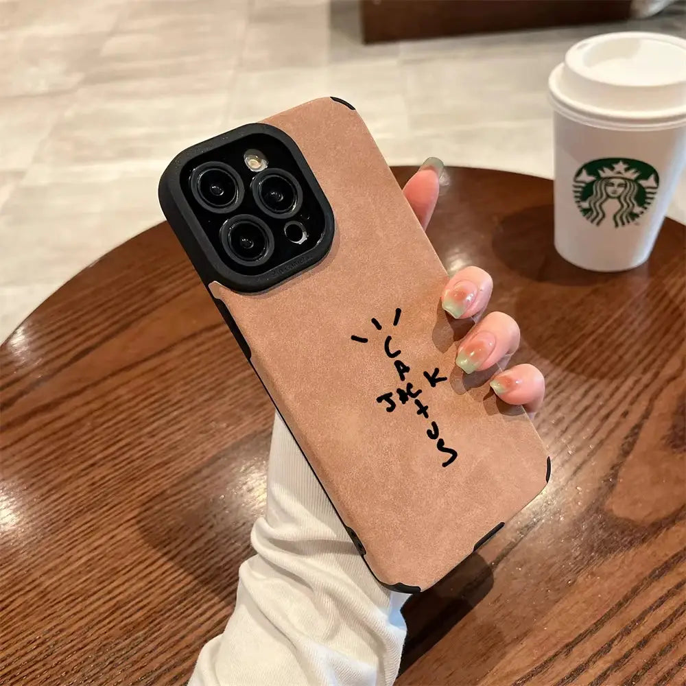Hop Jack Flip Leather Phone Case For iPhone 16 15 14 Plus 13 12 11 Pro Max X XR XS Full Coverage PU Leather