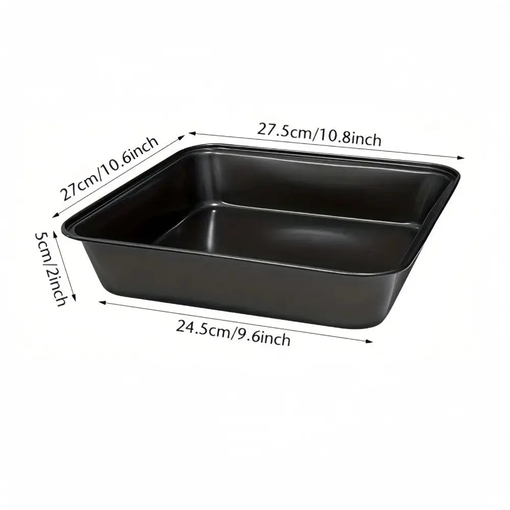 PrimeBake Carbon Steel Nonstick Roasting Pan Rectangular Bakeware For Bread Cakes Pastries Versatile Kitchen Essential