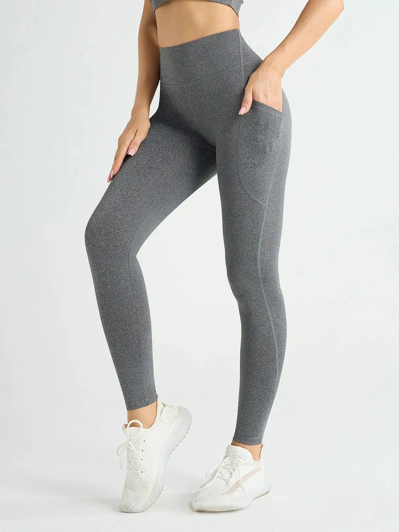 ZenFlex High Waist Yoga Leggings With Pockets Push Up Design For Flattering Shape For Running And Fitness