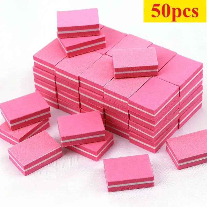 10 To 100 Pcs Mini Buffing Sanding Files Block For Manicure Pedicure Nail Art Buffer Polish Tools
