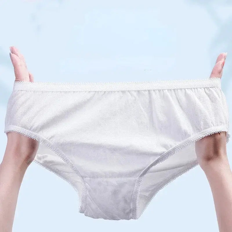 Disposable maternity panties by Simples Market, white postpartum underwear
