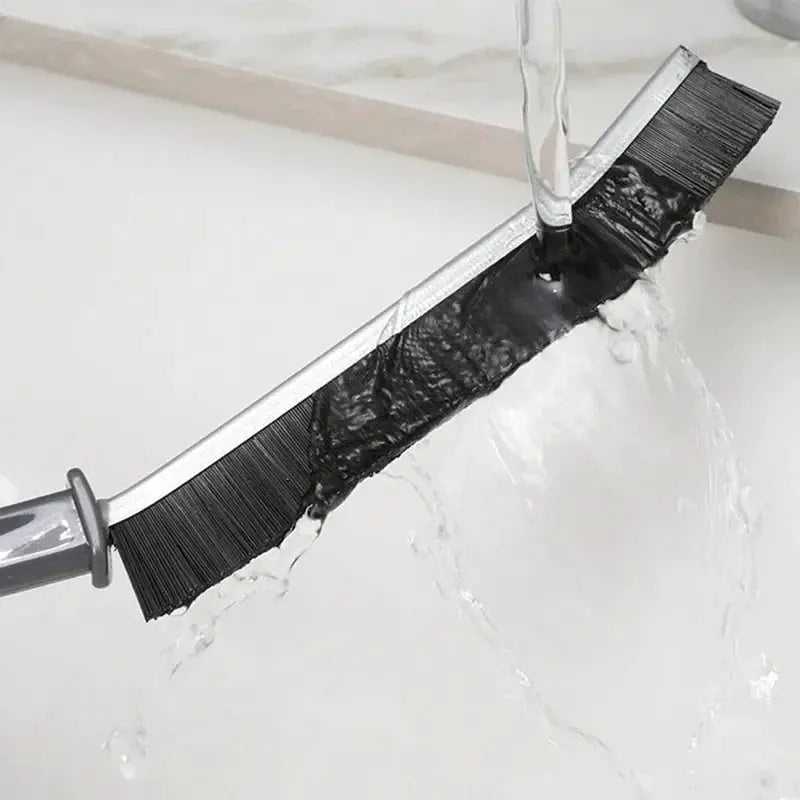 Durable grout cleaning brush by Simples Market, dual-ended hard bristle tile joint cleaner for showers and floors.