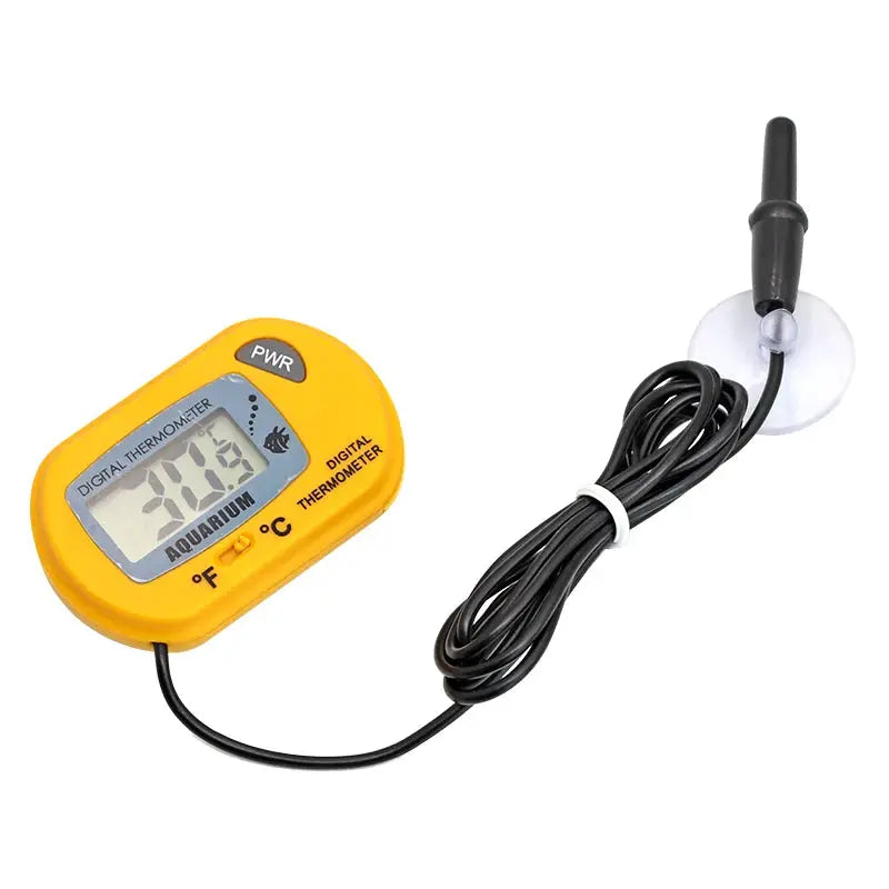 Digital Aquarium Thermometer With LCD Display Waterproof Probe For Fish Tank Temperature From 50C To 70C And Alarm