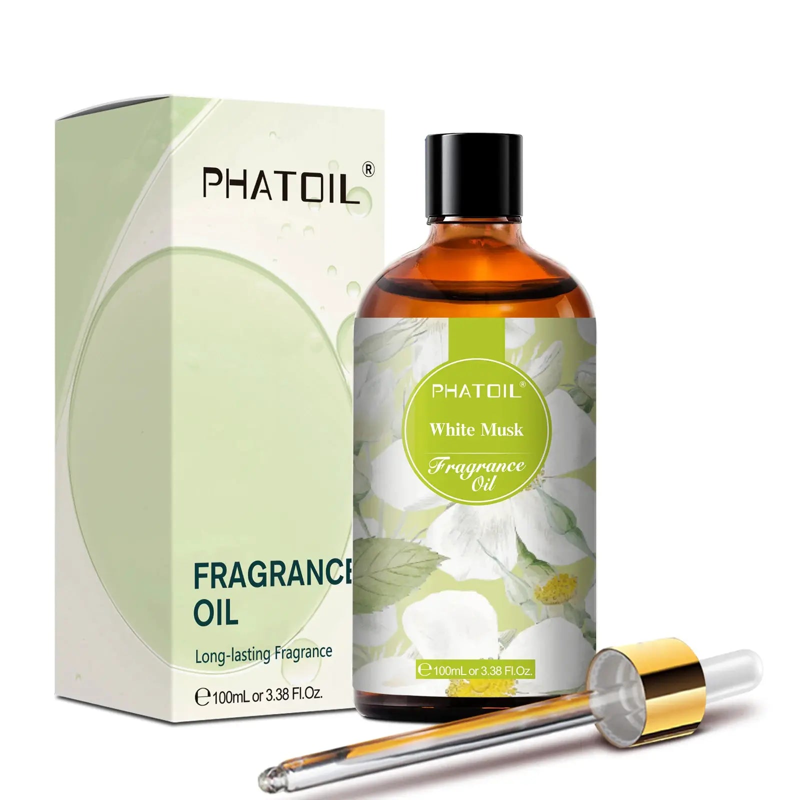 PHATOIL 100ml Fragrance Oils Set With Dropper White Musk Orange Blossom Bubble Gum Baby Powder Coffee For Aromatherapy