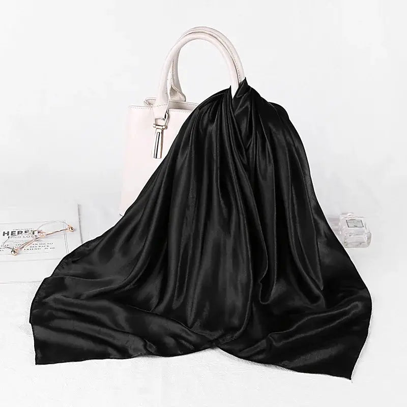 SatinLuxe 90x90 cm Satin Square Hijab Scarf For Everyday Modest Style And Elegant Wrap