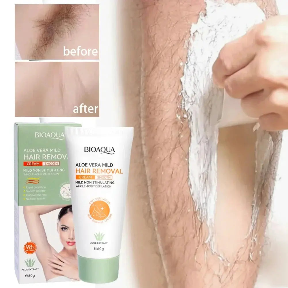 Painless Hair Removal Cream For Intimate Areas And Body Care With Growth Inhibitor For Women And Men