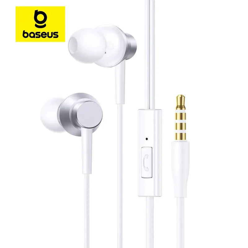 Baseus Encok CZ11 HZ11 Wired Earphones Type C 3.5mm Jack with Mic 10mm Driver Clear Sound and Bass