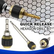 Large Head Quick Release Extension Rod For Drill Driver Self Locking Hexagonal Handle For Fast Bit Changes