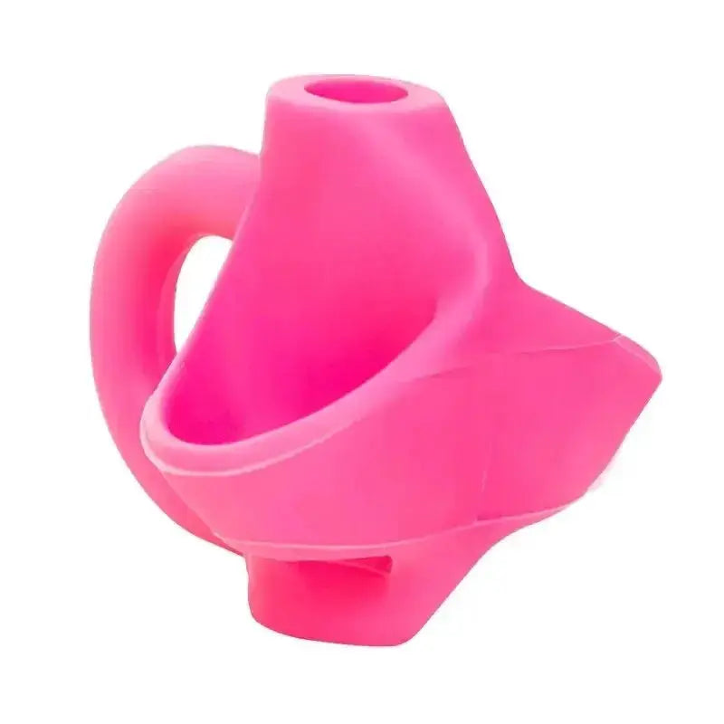 Three-finger pencil grip pink silicone for kids by Simples Market