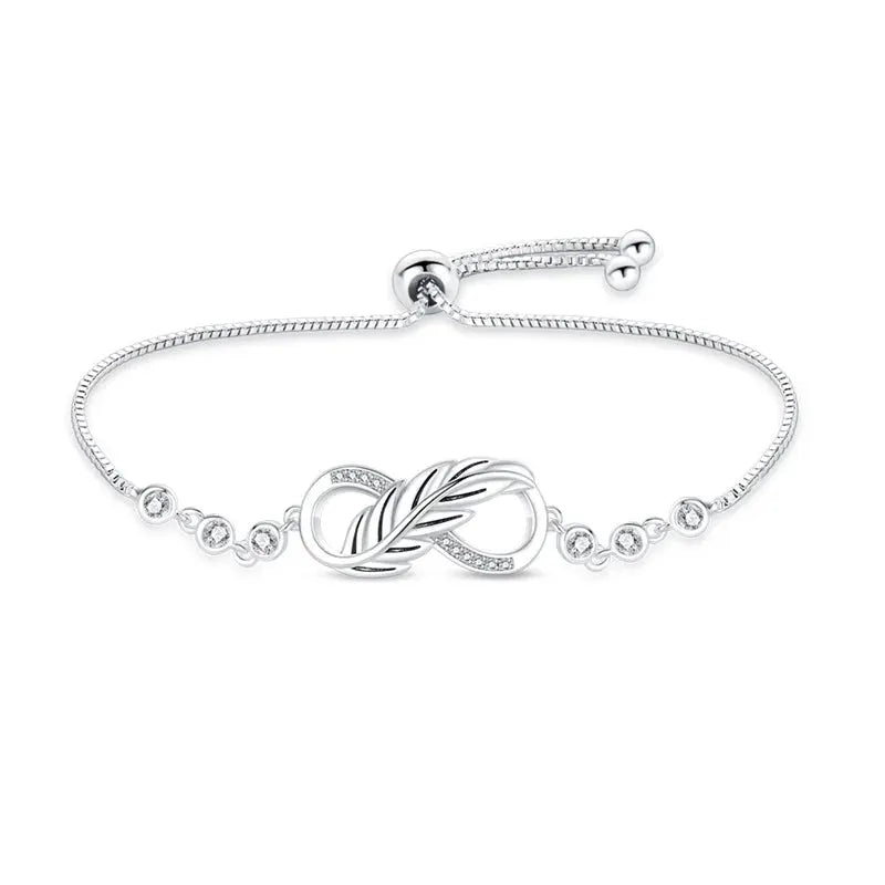 925 Sterling Silver Lucky Symbol Zircon Bracelet For Women Romantic Valentines Day Jewelry Gift Luxury