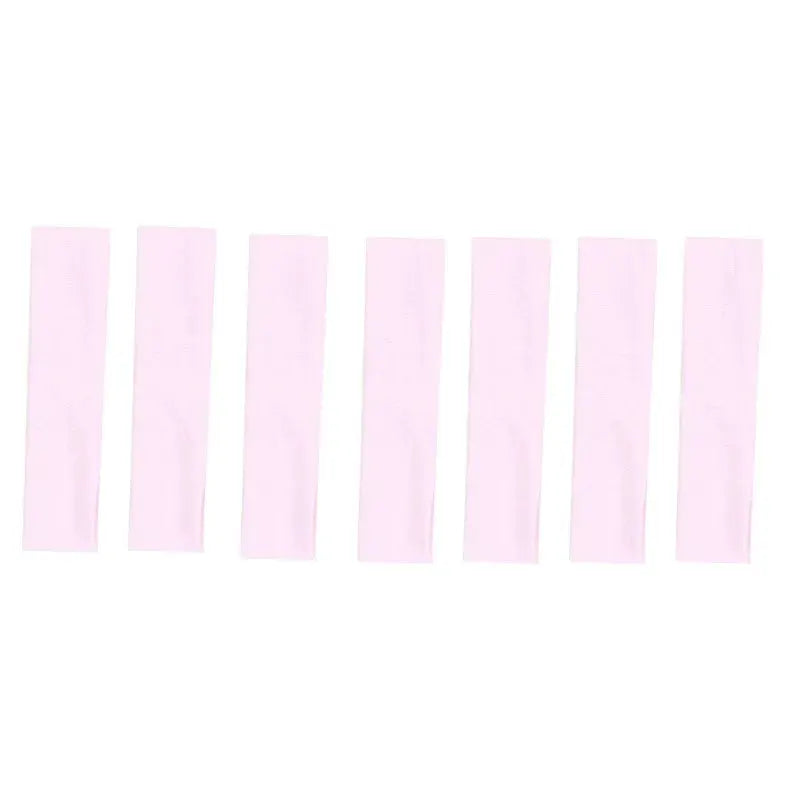 7Pcs Solid Elastic Hair Bands Set for Men and Women Sweat Absorbing Hair Accessories for Running Yoga and Sports