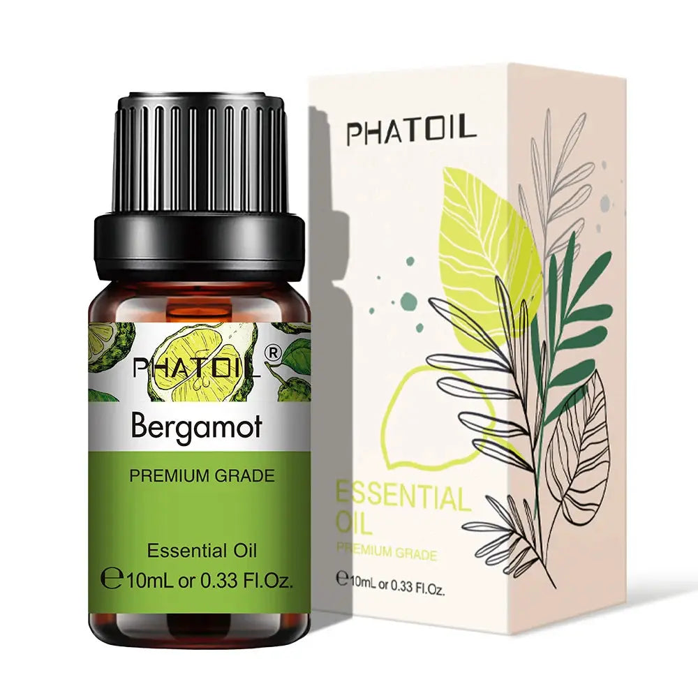 PHATOIL 10ml Natural Plant Essential Oil Eucalyptus Lavender Bergamot Vanilla Peppermint For Diffuser