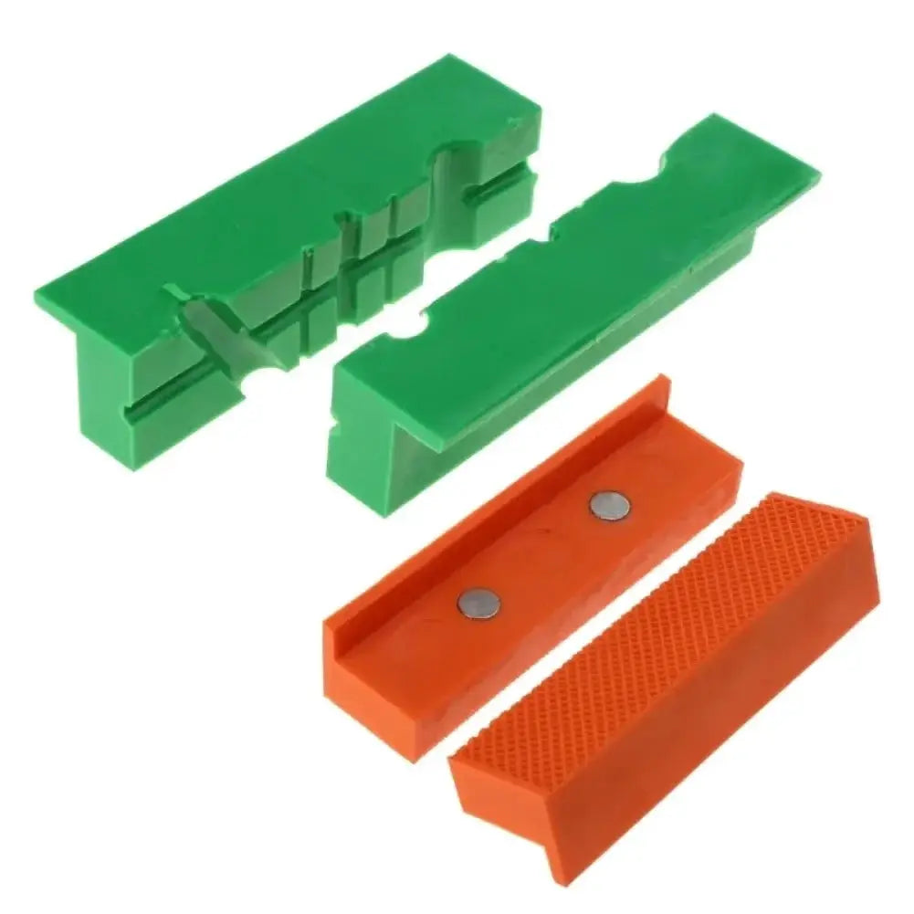 2 Piece Set Magnetic Soft Rubber Jaw Pads For Metal Vise Bench Tools 4 5 6 Inch Protect Delicate Materials
