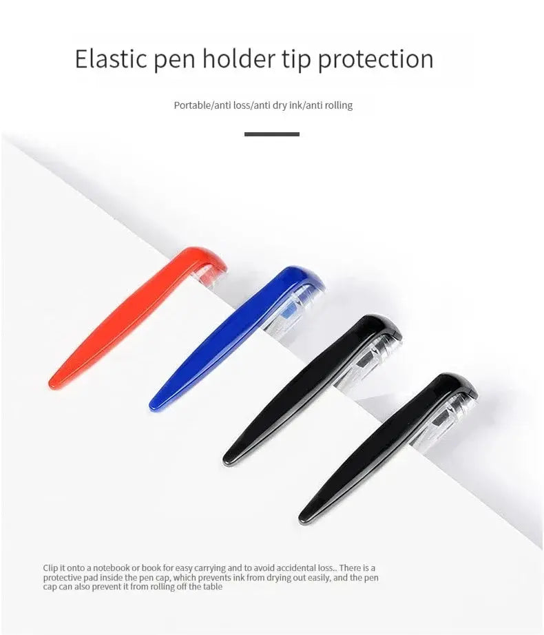 Simples Market gel pen set, 0.5mm ink, assorted colors shown (black blue red)