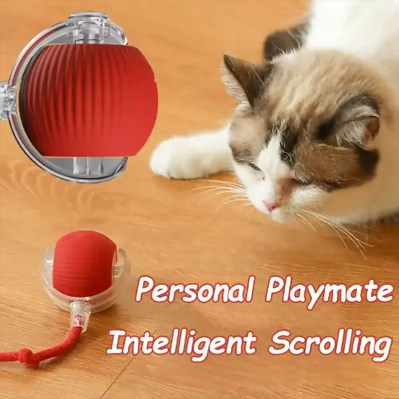 Intelligent Interactive Cat Ball For Obstacle Avoidance Durable Long Lasting Easy To Clean Pet Toy For Cats