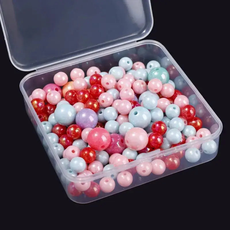 ClearView Transparent Plastic Storage Containers With Hinged Lids For Jewelry Crafts And Tabletop Organization