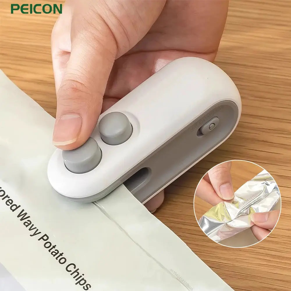 Mini Heat Bag Sealing Machine Handheld Clip Sealer For Plastic Bags, Food Packaging, CE RoHS Raugee