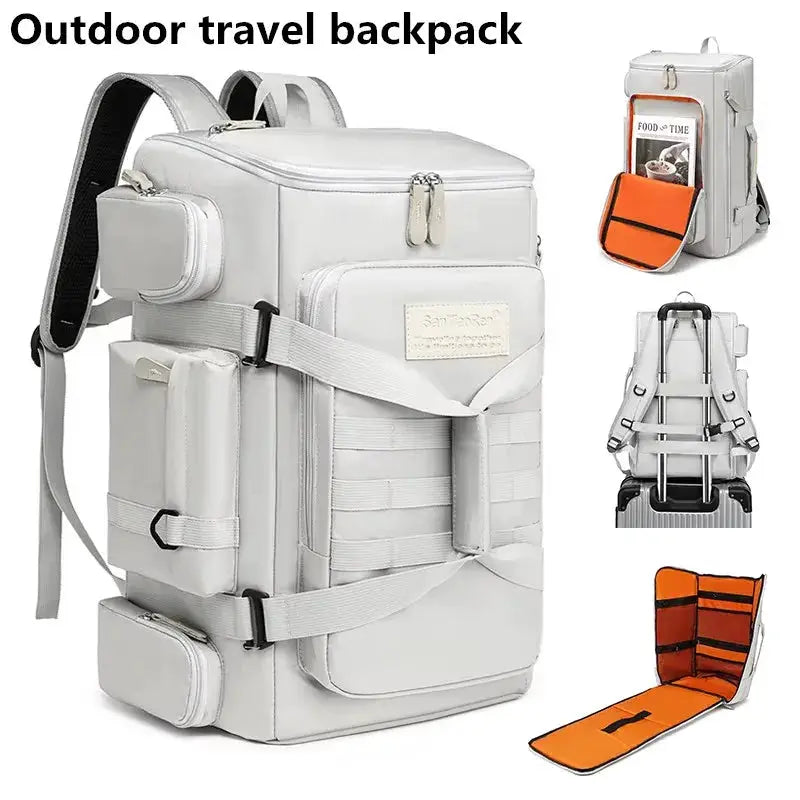 ApexGear Large Capacity Fitness And Travel Backpack With Wet Dry Separation Three Layer Design For Outdoor Sports