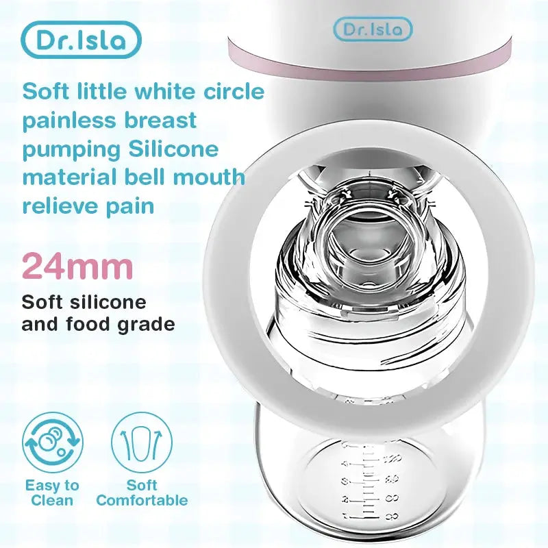 Dr Isla Intelligent Integrated Electric Breast Pump With High Suction Quiet Portable Painless Postpartum Milk Expression