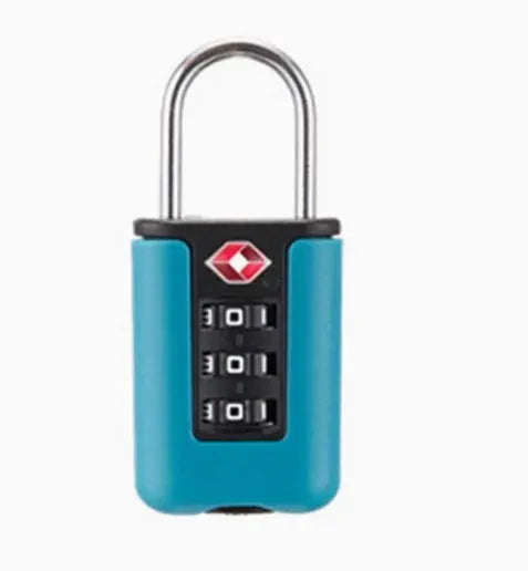 Approved Luggage Lock 3 Digit Combination Padlock for Travel Suitcases Black Security