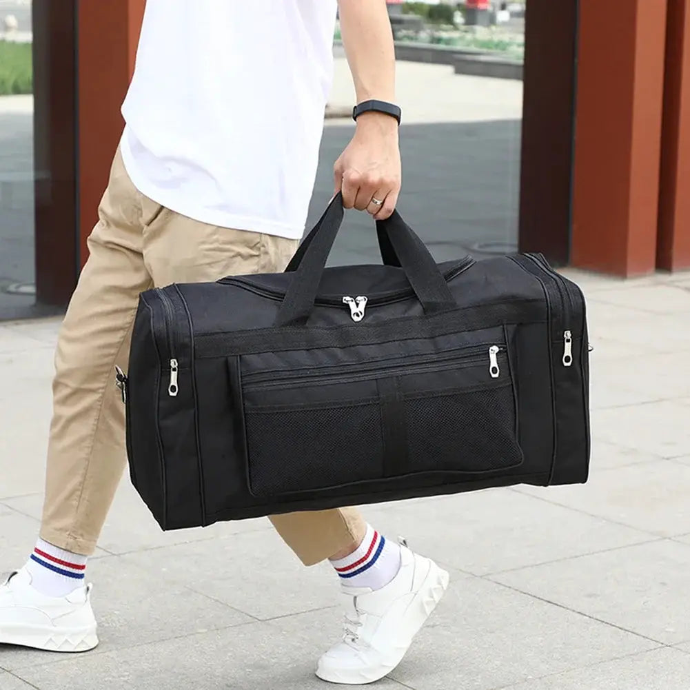 Simples Market black waterproof gym bag with dry-wet separation and large capacity