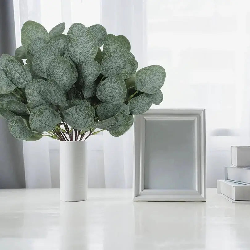 Artificial Eucalyptus Leaf Stems For Festival Bouquets Wedding Centerpieces Bridal Party Home Decor And DIY Decoration