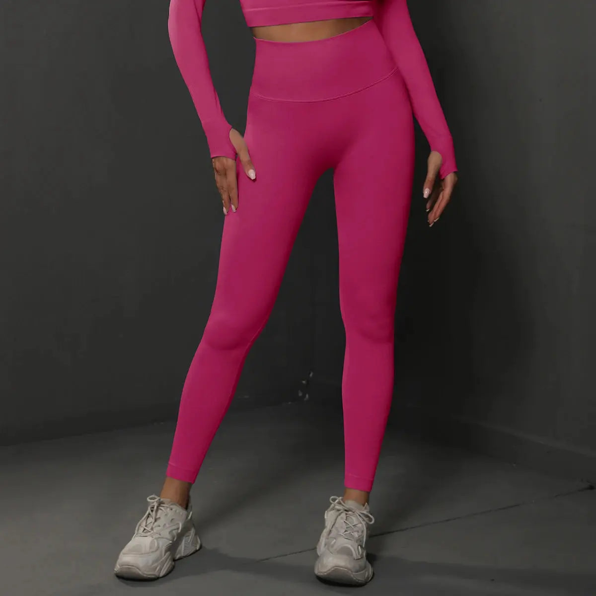 FlexZen Seamless Gym Leggings for Women High Waist Yoga Pants Booty Lifting Tummy Control