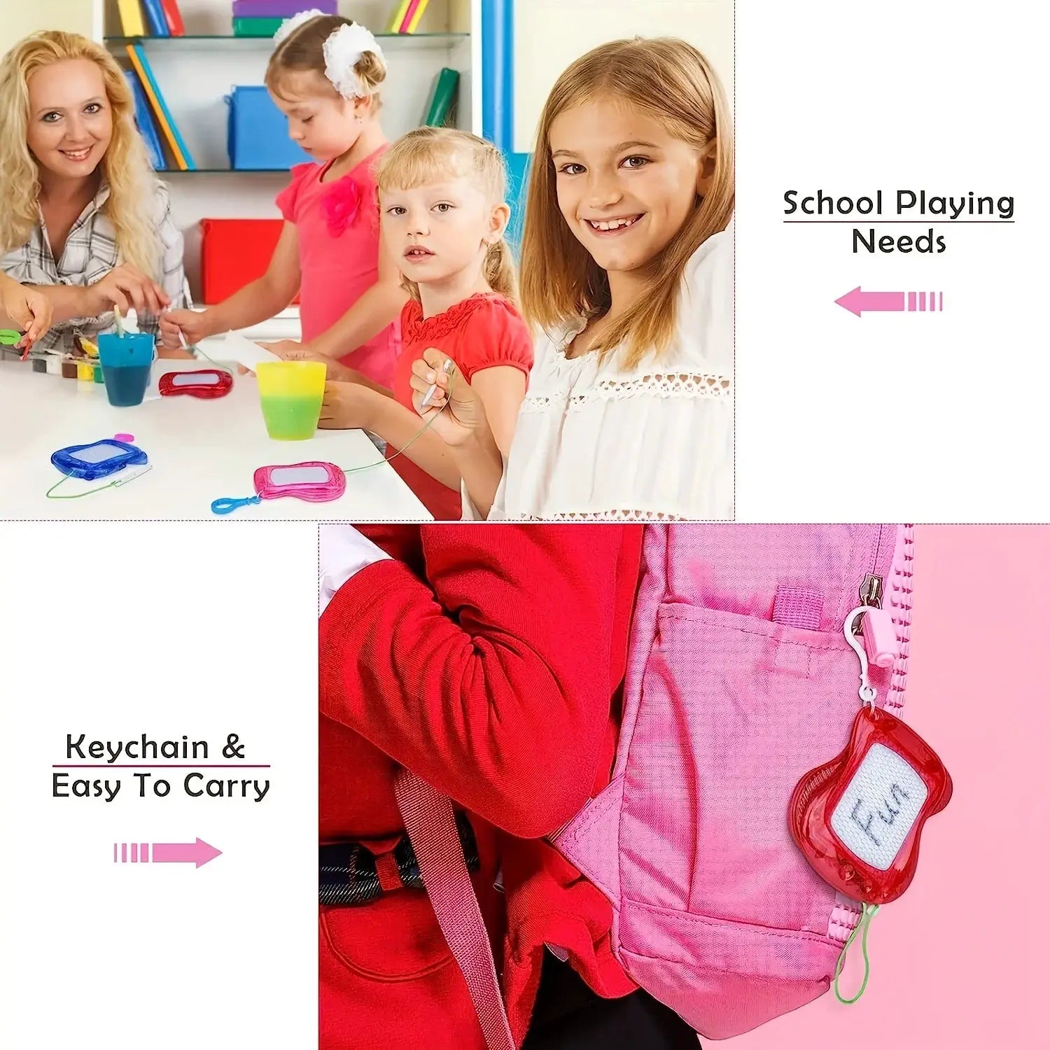 Mini Magnetic Drawing Boards With Keychain Erasable Doodle And Sketch Pad For Kids Ages 3 To 6 Birthday Gifts