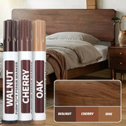 Set of 6 furniture repair pens; three visible in walnut, cherry, oak tones