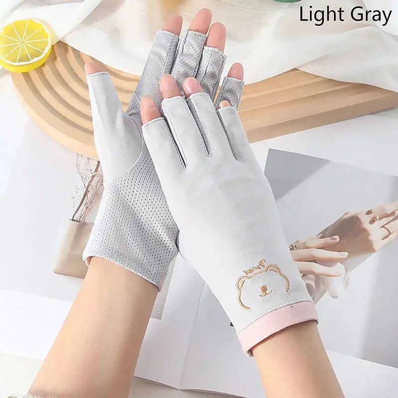 NailGuard Anti UV Fingerless Nail Gloves For Gel UV Protection During LED Nail Treatments