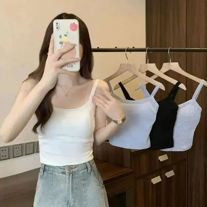 NovaLuxe Women Crop Top Sleeveless Breathable Cotton Poly Knit For Sexy Fit And Everyday Comfort