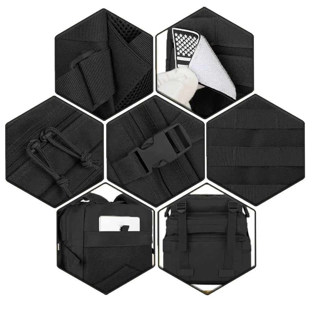 RidgeGuard Tactical Backpack 30L and 50L Durable MOLLE Pack for Hiking Trekking Hunting and EDC