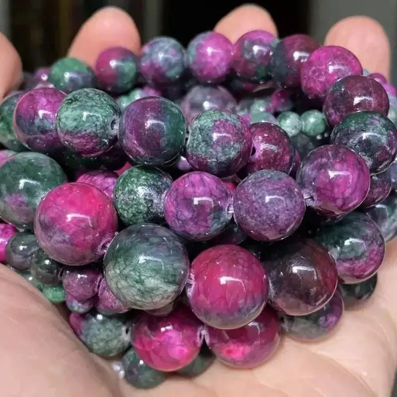 1 Strand 45pcs Natural Stone Beads Set Rose Quartz Tiger Eye Black Obsidian For Jewelry Making DIY Bracelet Necklace