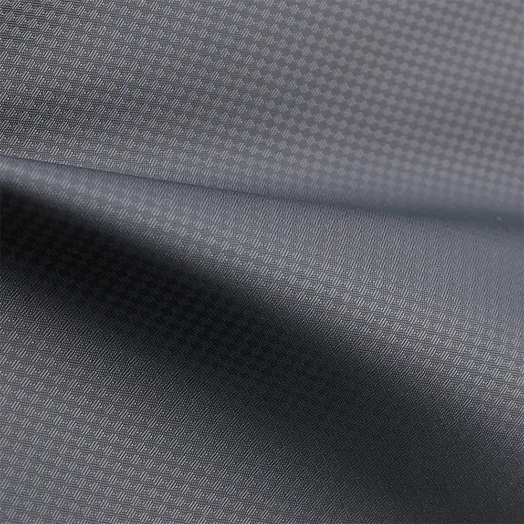 Men's crossbody bag by Simples Market in dark gray textured fabric close-up