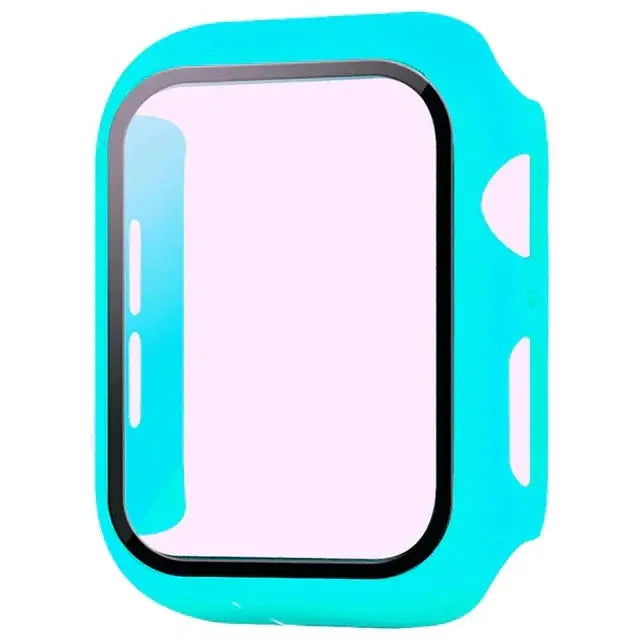 Glass+Cover For Apple Watch case 10 9 8 7 6 SE 5 iWatch Accessorie Screen Protector iWatch series 46mm 44mm 40mm 41 45mm 38 42mm