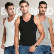 Men's Cotton Sleeveless Sports Vest Tank Top For Fitness Training Pack Of 1 3 5 Piece Set Casual Leisure