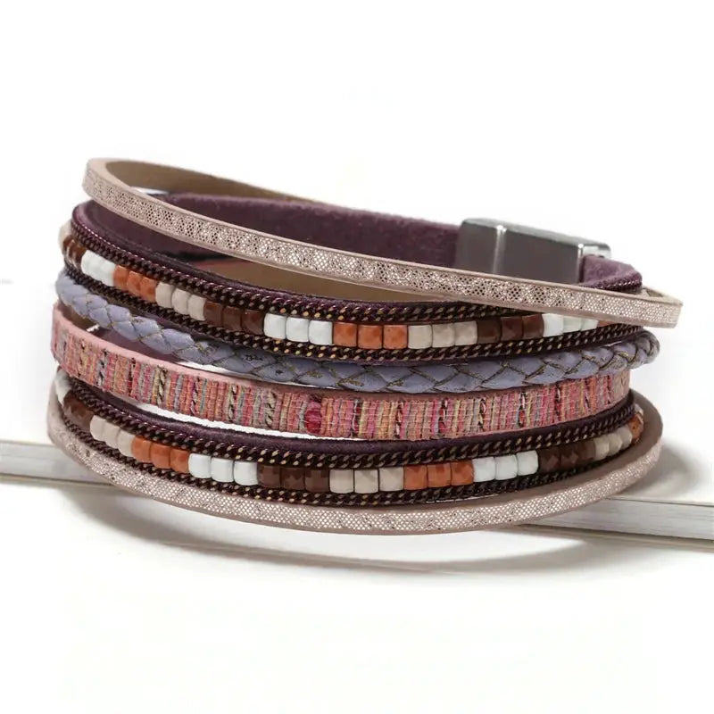 Bohemian Cowboy Chic Cross Bracelet Western Jewelry For Women Christian Religious Bracelet