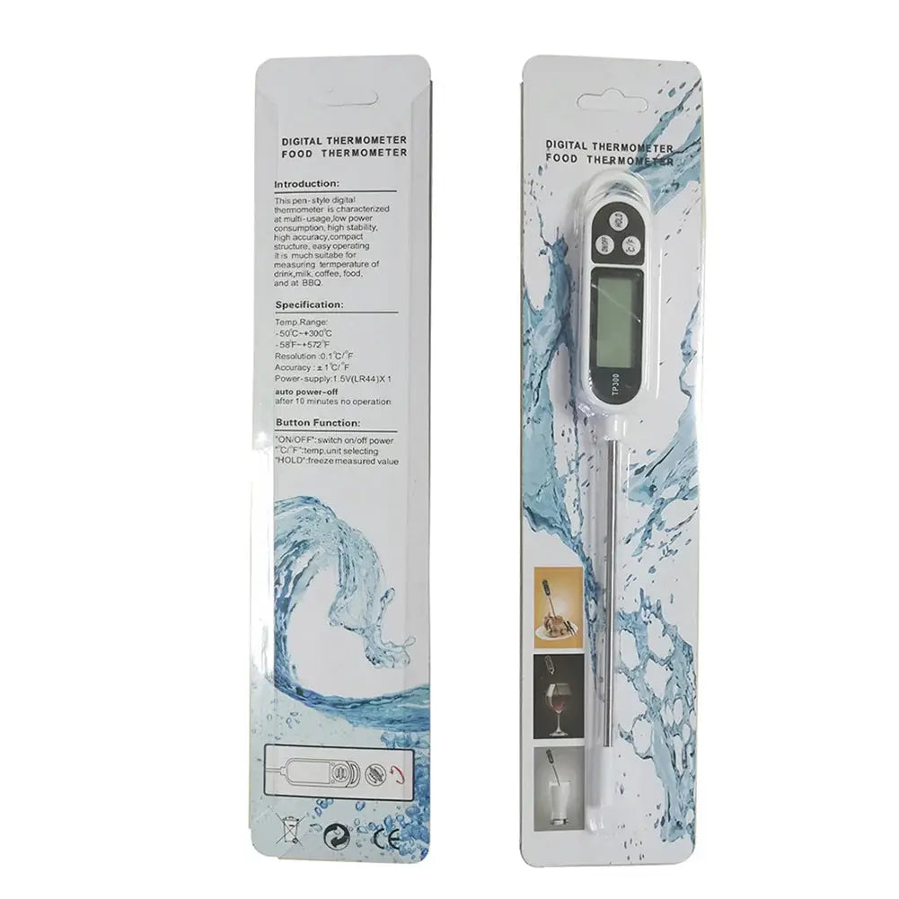 TP300 Electronic Food Thermometer Instant Read Digital Meat Thermometer LCD Display for Meat Cooking BBQ Milk