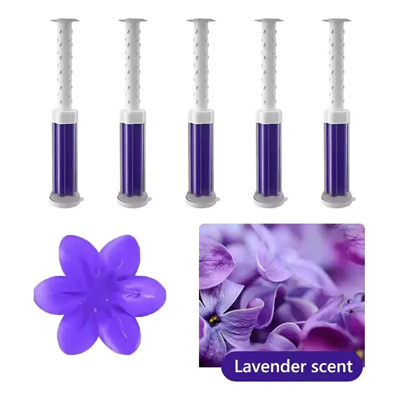 Toilet Gel Stamp Kit 12 Count With 6 Scents Toilet Bowl Cleaner Gel Air Freshener Flower Fragrance
