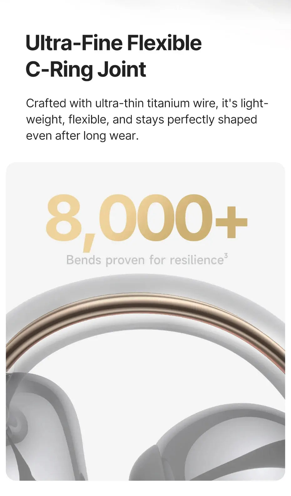 Baseus Bowie MC2 AIR clip-on TWS earbuds with rose-gold metallic ring, wireless Bluetooth earphones