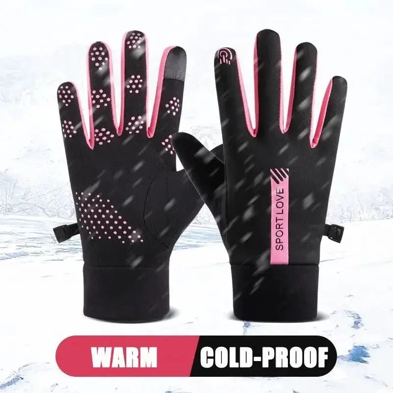 TrailGuard Womens Autumn Winter Waterproof Anti Slip Outdoor Gloves For Cycling And Hiking