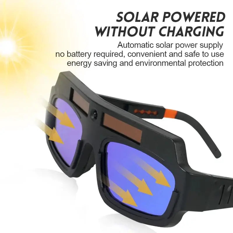 ProWeld Auto Dimming Welding Glasses Solar Powered Anti Glare Eye Protection For Arc Welding Goggles
