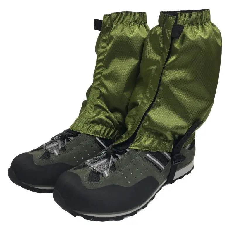 Legging gaiters waterproof olive-green pair, Simples Market, for hiking and skiing