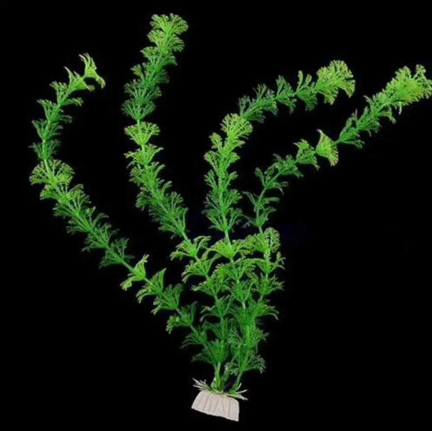 Artificial Green Grass Aquarium Plant Decor Water Weeds For Fish Tank Plastic Safe Silicone