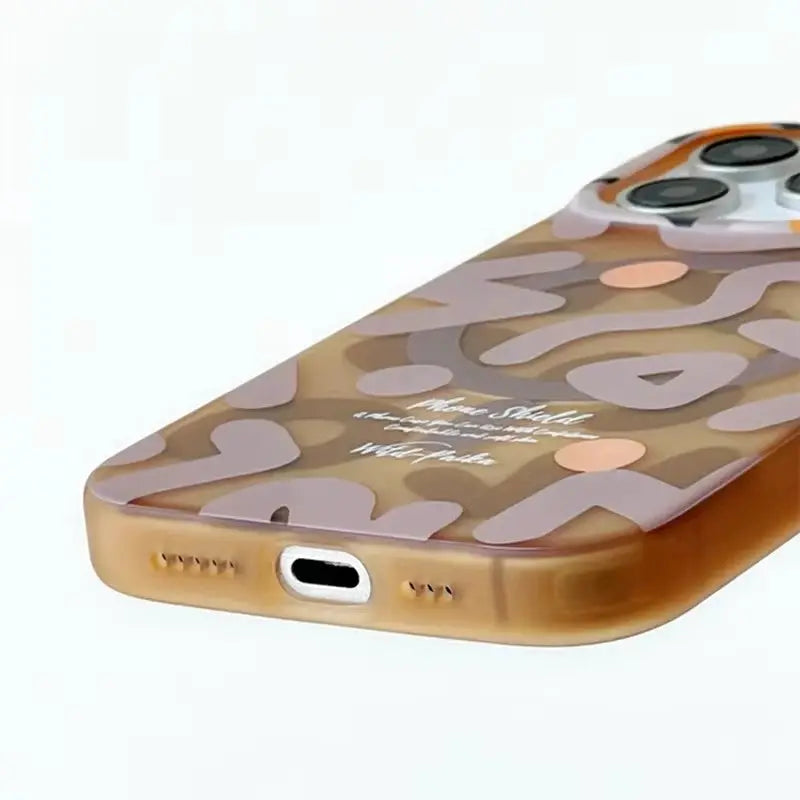NovaShield Geometric Graffiti MagSafe Case For iPhone 13 14 15 16 17 Pro Max And Air Shockproof Hard Cover