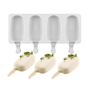 Silicone Ice Cream Mold Set For DIY Popsicles And Frozen Treats Cube Maker Tray For Fruit Juice And Yogurt