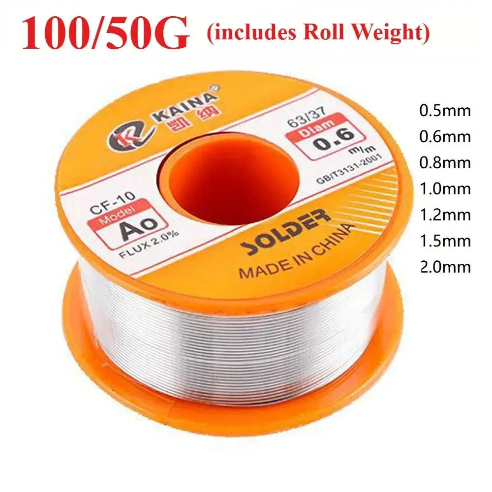 CF10 Rosin Core Solder Wire Tin For Electronics Reel 0.5mm 0.6mm 0.8mm 1.0mm 1.2mm 1.5mm 2.0mm 100 And 50 Grams