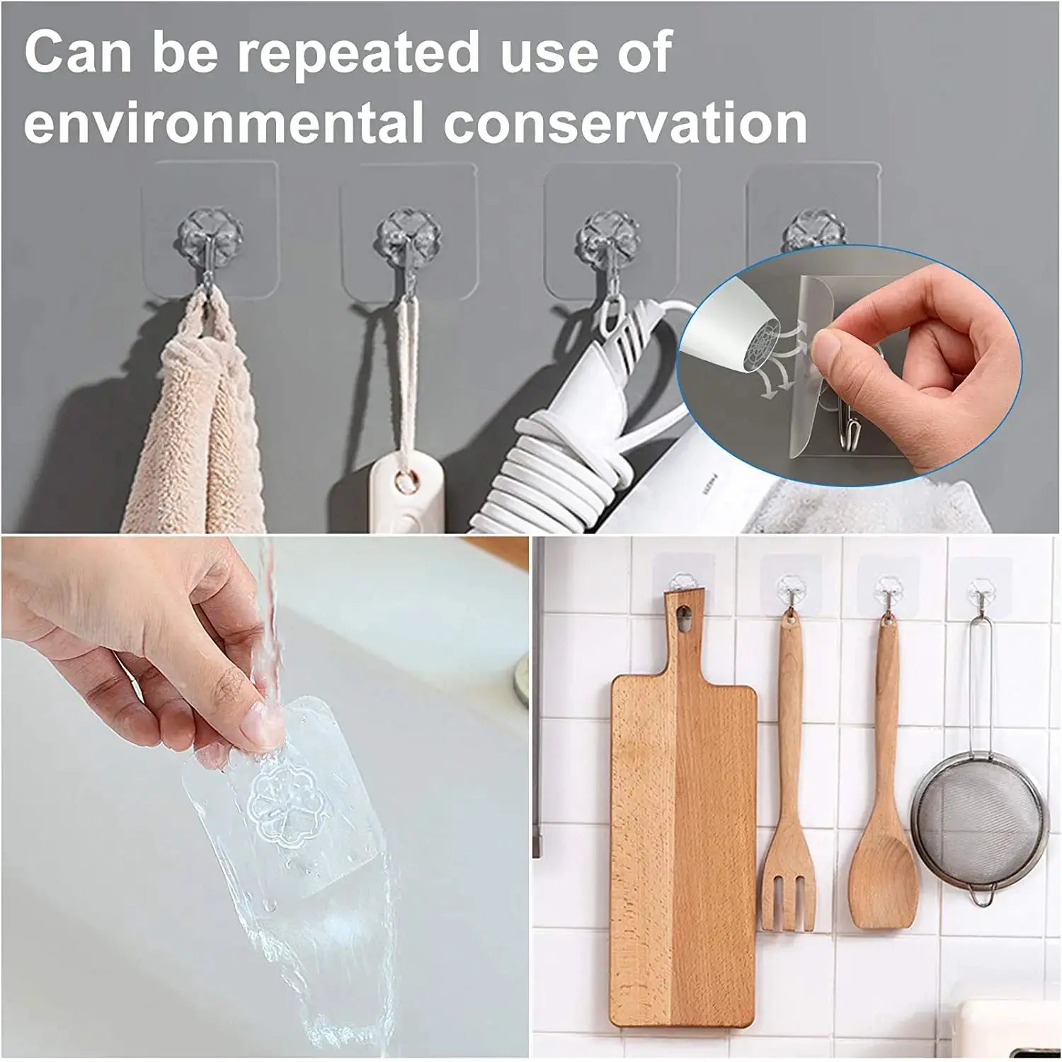 Acrylic fogless shower mirror by Simples Market; anti-fog travel makeup/shaving bathroom accessory.
