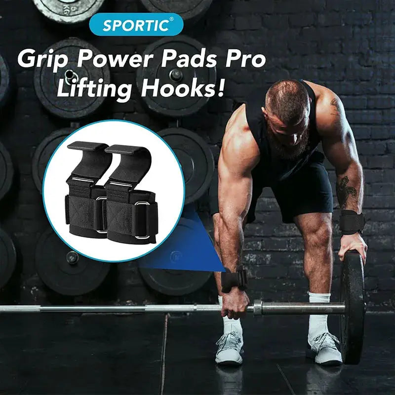 Weight Lifting Hook Grips With Wrist Wraps For Pull Ups And Deadlifts Power Lifting Gym Gloves